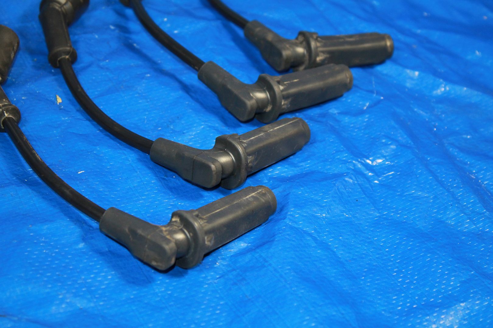0513 CHEVROLET CORVETTE C6 SET OF 8 SPARK PLUG PLUGS WIRES FACTORY OEM
